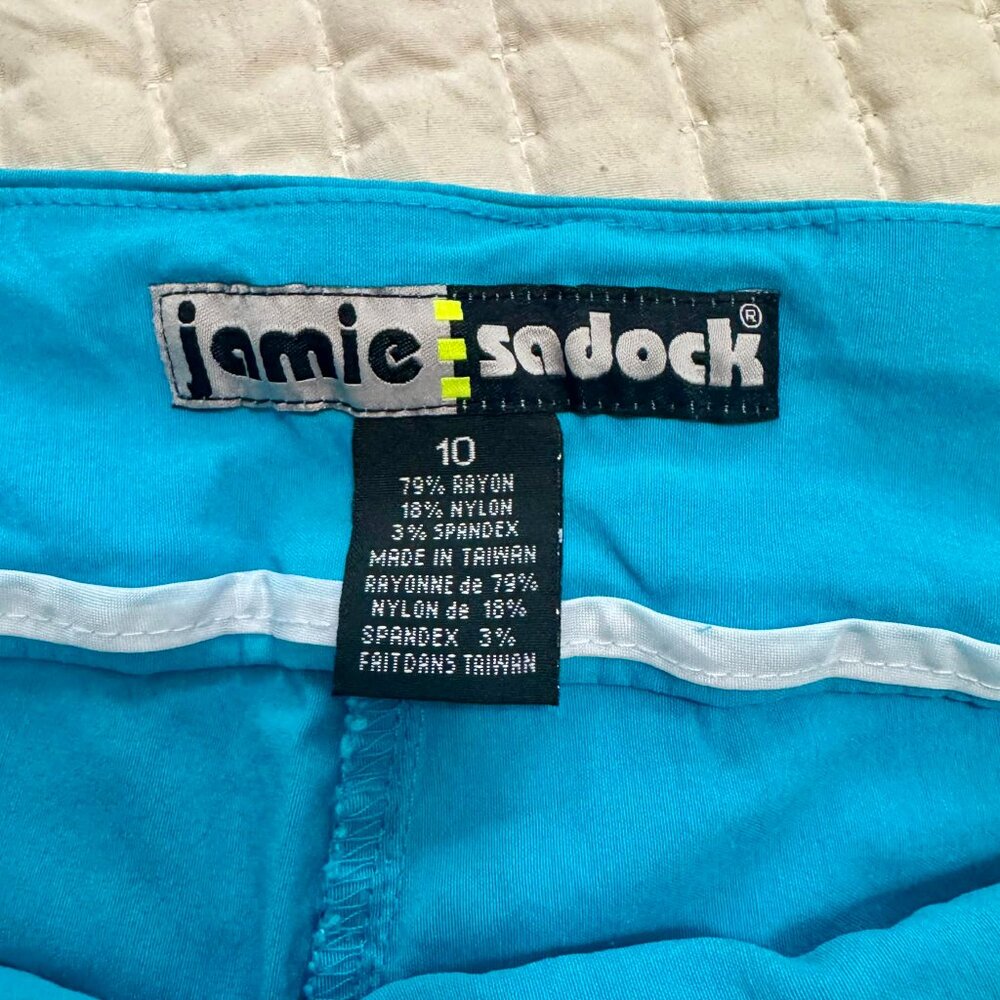 Jamie Sadock Blue Pull-On Bermuda Golf Shorts Size 10 - Picture 3 of 3